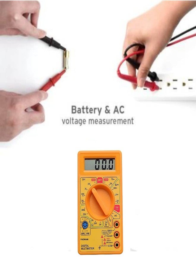 FADMAN FD-7 DIGITAL MULTIMETER YELLOW - Image 3